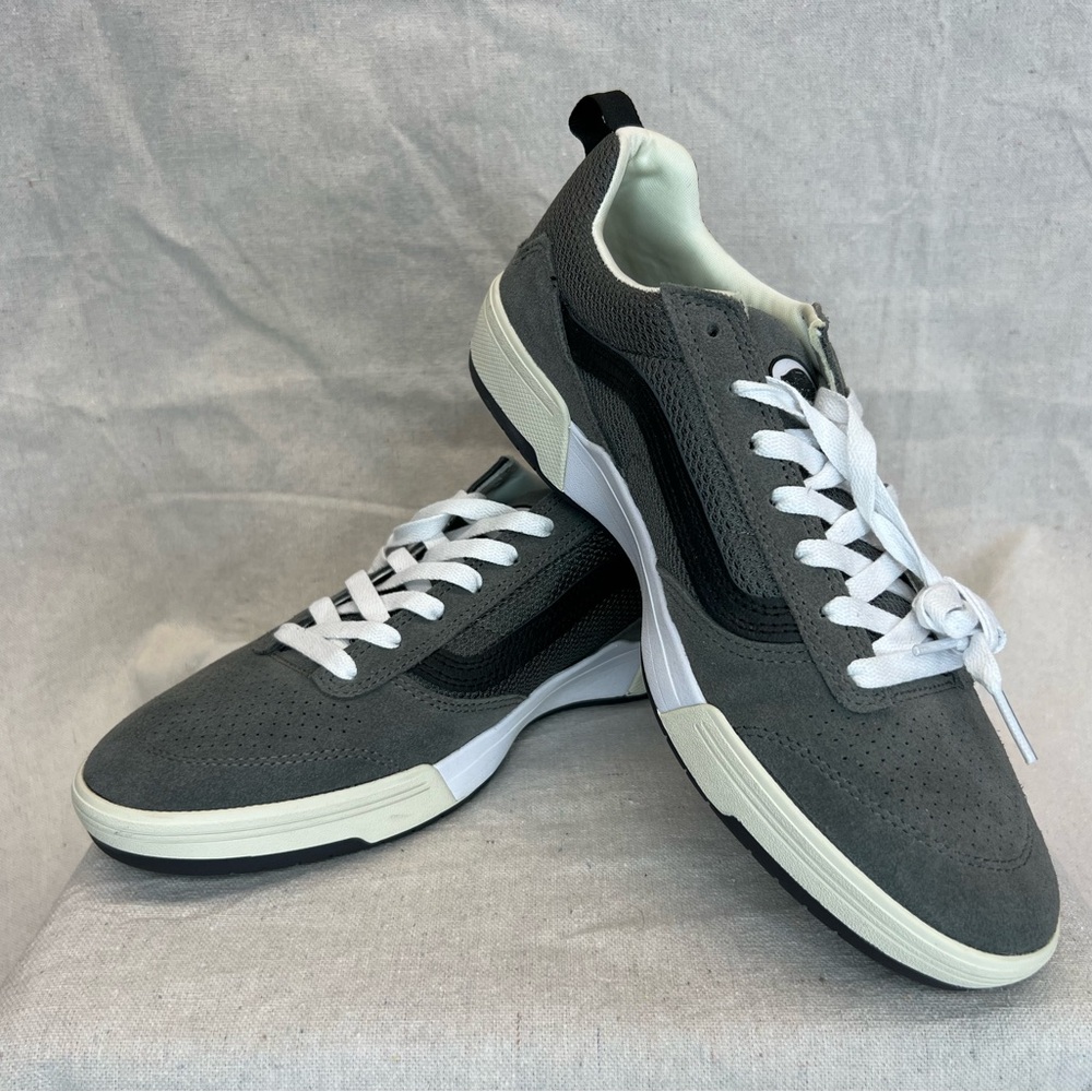 Vans VR3 Cush Gray Suede and Black Men's Sneakers